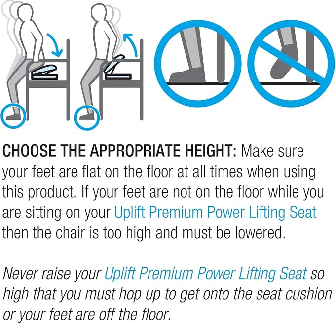 Carex Upeasy Seat Assist Plus - Portable Self-Powered Lifting Seat Cushion for Chairs, 70% Weight Support up to 340 lbs. - Lift Assist for Seniors and Mobility Support