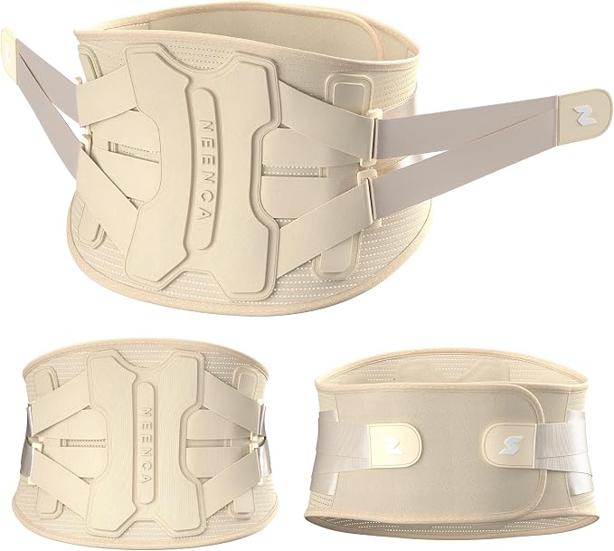 NEENCA Back Brace for Lower Back Pain Relief with Bionic Support System, Lumbar Support Belt for Women&Men with Lumbar Pad, Soft Breathable 3D Knit Fabric for Herniated Disc, Sciatica, Scoliosis...
