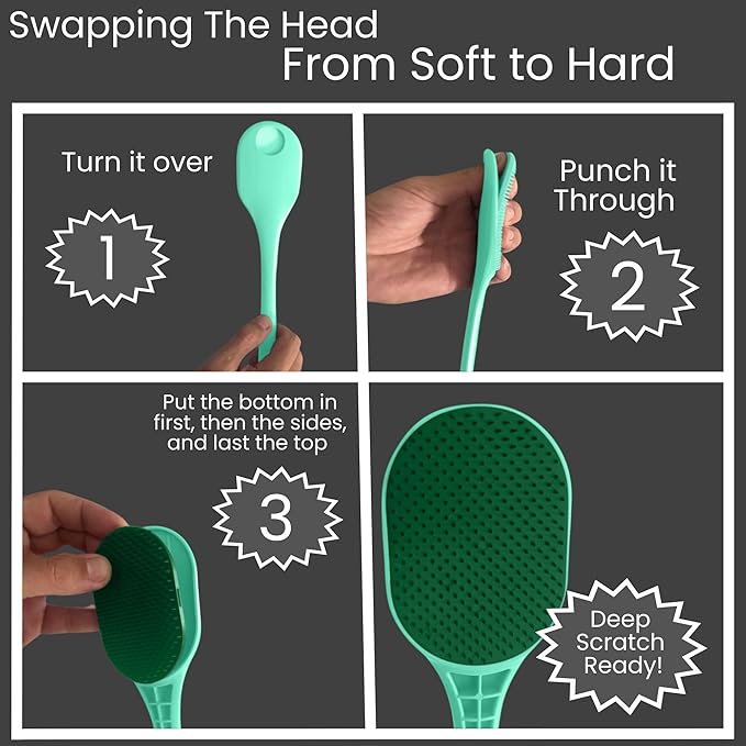 The Ultimate Back Scratcher, Scalp Massager, Back Massager & Exfoliator Large Scratch Surface, Gifts for Men Women, Itch Reliever - an All Body Scratcher Gives a Deep Soothing Scratch