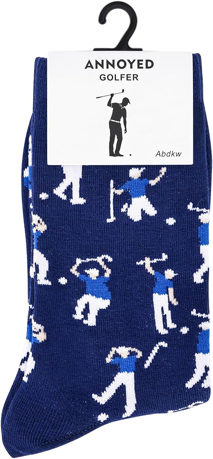 Golf Socks - Funny Annoyed Golfer Socks - Funny Men Golf Gifts for Birthday,Christmas,Anniversary,Retirement