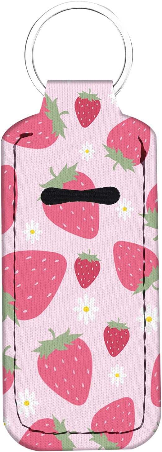Chapstick Holder Keychain Lip Balm Holder with Clip