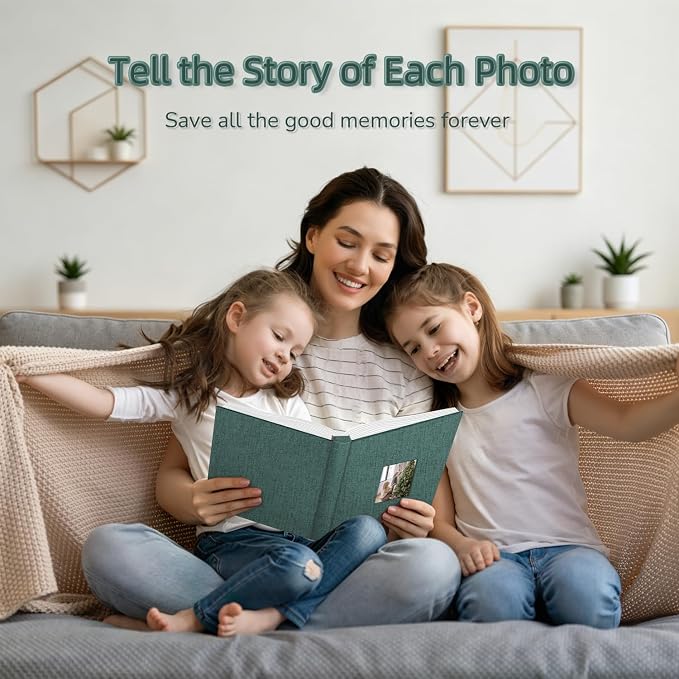 popotop Photo Album 4x6-600 Photos Photo Books with 600 Horizontal and Vertical Pockets,Linen Cover Albums for Family Wedding Anniversary Baby Vacation Pictures