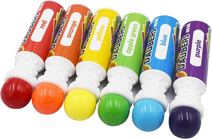Yuanhe Bingo Daubers Dot Markers - Mixed Colors Set of 6 Pack