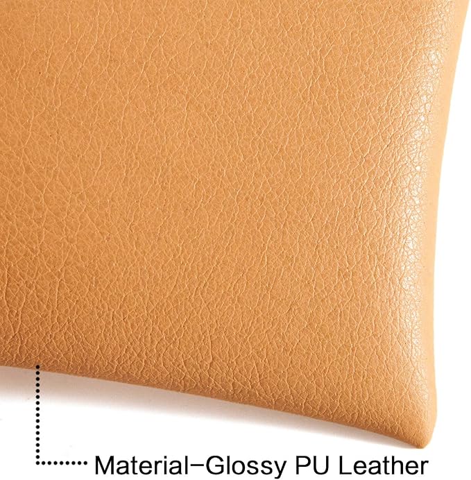 TRIUMPH VISION Eyeglass Case Glasses Case Soft Sunglass Pouch Sleeve 3 Pack | Slim Lightweight Alternative to Bulky Case, Leather Lined Protect Lens, Squeeze Easy to Use, Stylish Portable for Daily Use