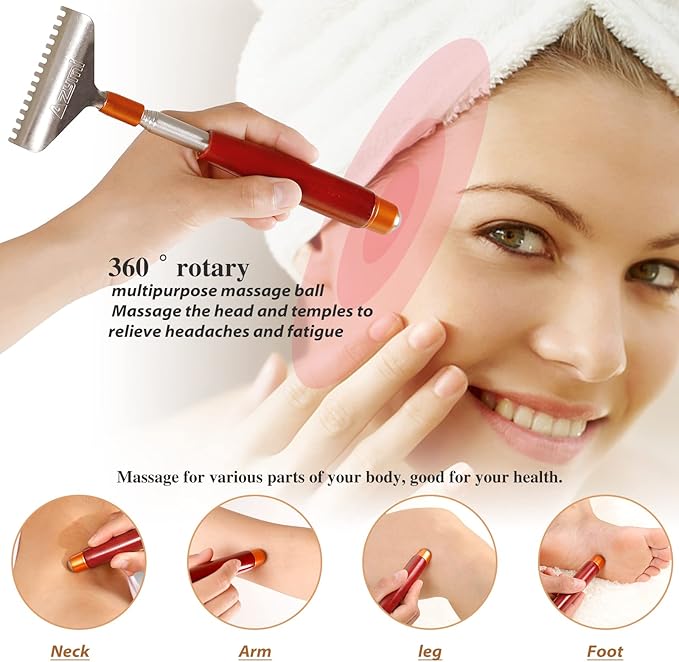 Back Scratcher Long Oversize, Back Scratcher for Men Adults Extendable with Wood Handle Massage Roller, Stainless Steel Extra Wide Claw Manual Back Scratcher Massager