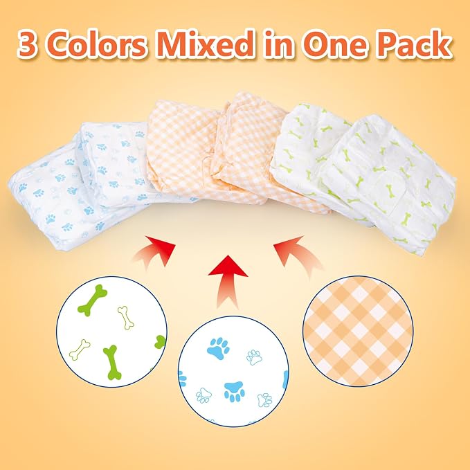 Pet Soft Dog Diapers Female - Disposable Puppy Diapers, Cat Diaper 36pcs XSmall