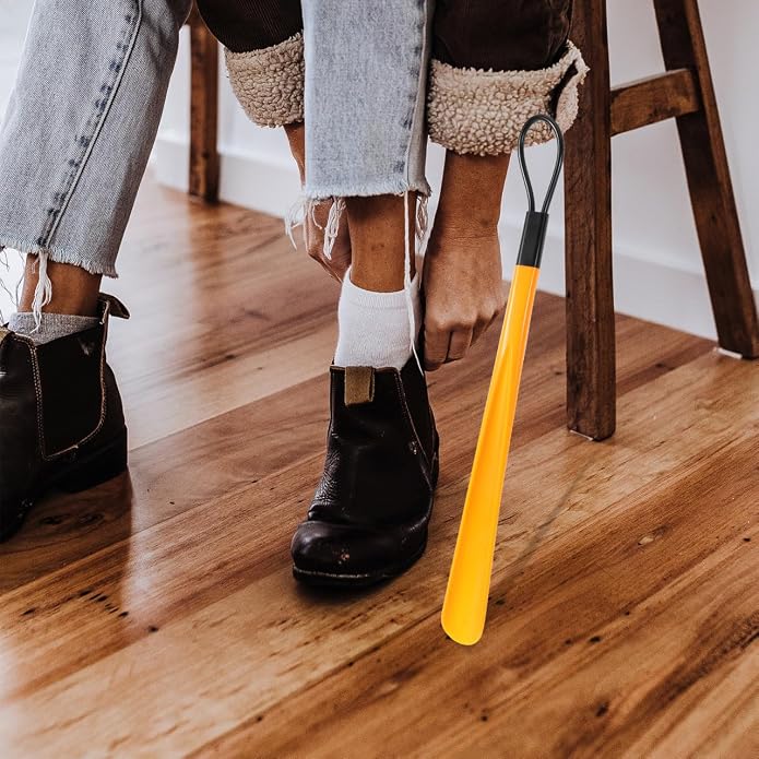 Shoe Horn with Handle 19.29In Long Handle Shoe Horn Portable Lightweight for Men Women Kids Seniors Smooth Surface Easy Grip Tool for Putting on Shoes