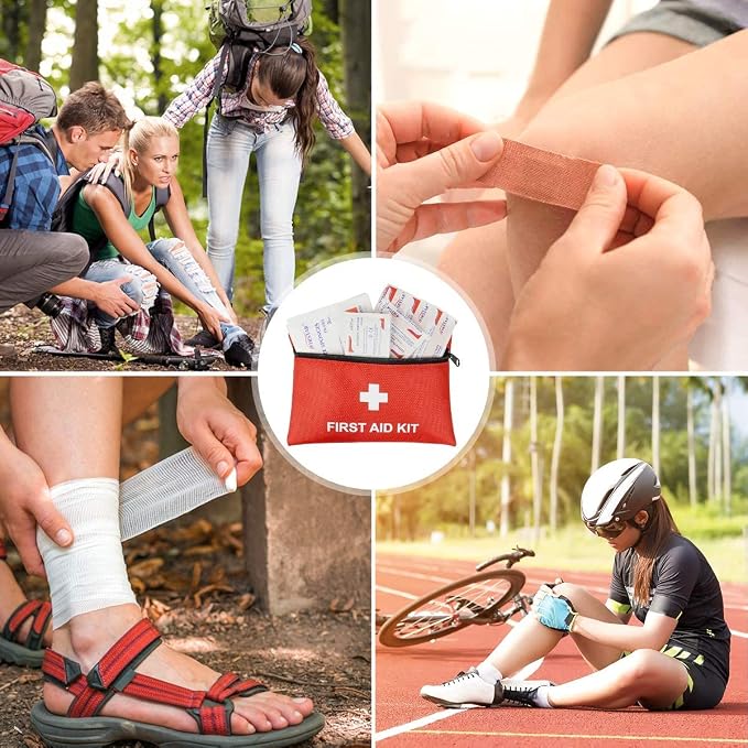 100-Piece First Aid Kit - Compact Portable Emergency Medical Supplies for Camping, Hiking, Travel, Car, Home & Office | Survival Gear for Outdoor Backpack, Vehicle, Dorm, Emergency Prep
