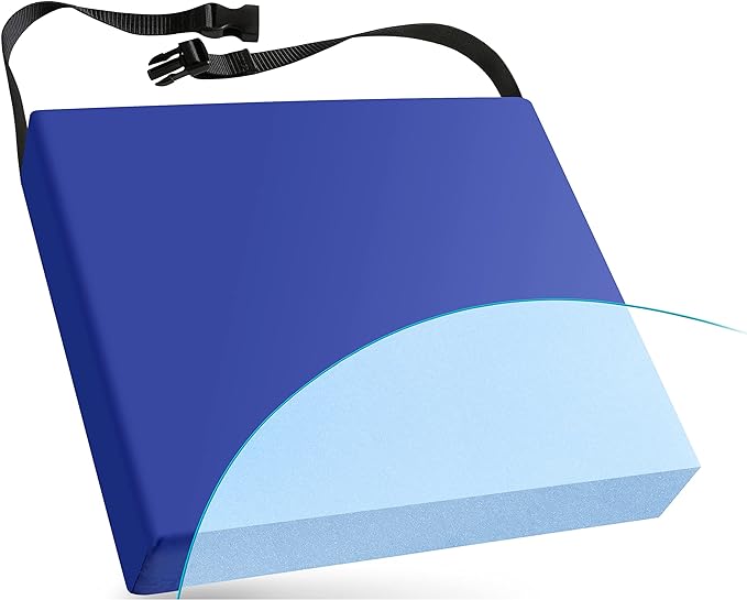 NYOrtho Wheelchair Seat Cushion – Firm - Non-Slip, Water - Resistant Seat Pressure Relief - Ideal - Office Chairs - Car Seats 18" x 16" x 3"