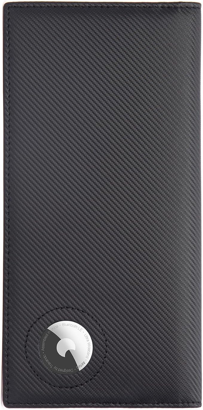 BISON DENIM Long Wallet for Men, RFID Leather Bifold, 12 Card Slots, Orange | mens long bifold wallet checkbook billfold credit card holder id window zipper coin pocket slim cowhide purse organizer