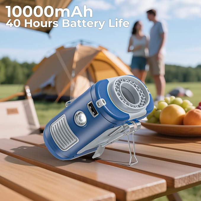 AMACOOL Portable Waist Fan Clip On, 10000mAh Wearable Shirt Fan | Gifts for Men Dad Husband, Rechargeable Powerful Belt Fans, Birthday Gifts for Women Jobsite Travel Camping Essentials 2026
