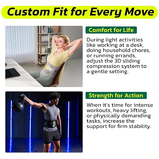 aoFIT Back Brace for Men Lower Back Pain Women Relief with 360-Degree Biochemical Hug Support without Suspenders Back Support Belt Soft Breathable Fabric Lumbar Support for Herniated Disc Sciatica S
