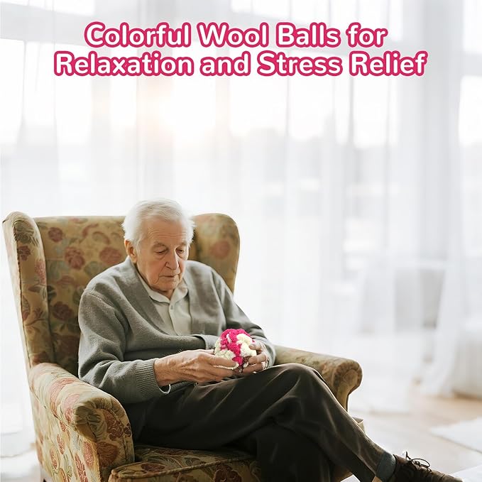 Sensory Ball for Anxiety Relief and Alzheimer's Dementia - Squeezeable Fidget Ball for Alzheimer's Dementia, Autism, ADHD, Bouncy Ball for Skin Pickers and Special Needs (Honey Curry)