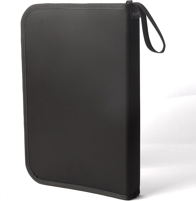 Homeopathy Storage, A4 Size Large Homeopathic Remedies Organizer Bag for 56 Tubes - Black, Nylon Material, Water-Resistant, Zipper Closure