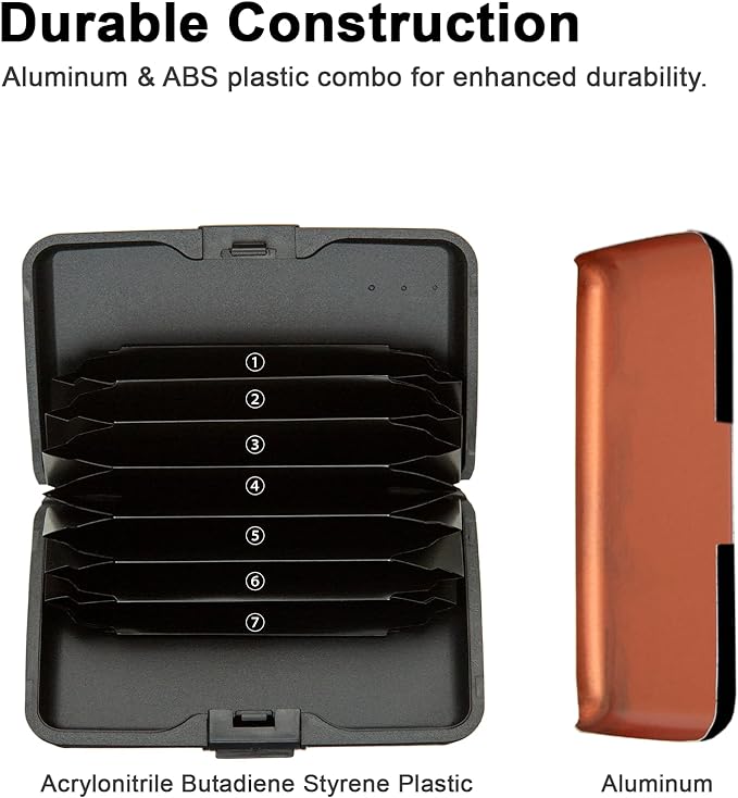 Credit Card Holder Small RFID Blocking Wallet Business Metal Slim Mini Aluminum Hard Case for Women Men