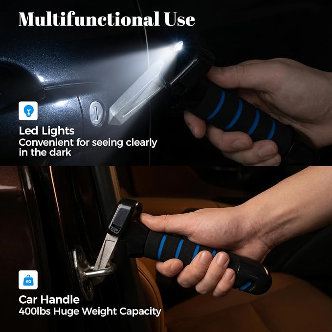 Car Door Handle for Elderly Mobility Car Handle Assist | Multifunction Automotive Grab Handles Car Cane for Seniors and Handicapped