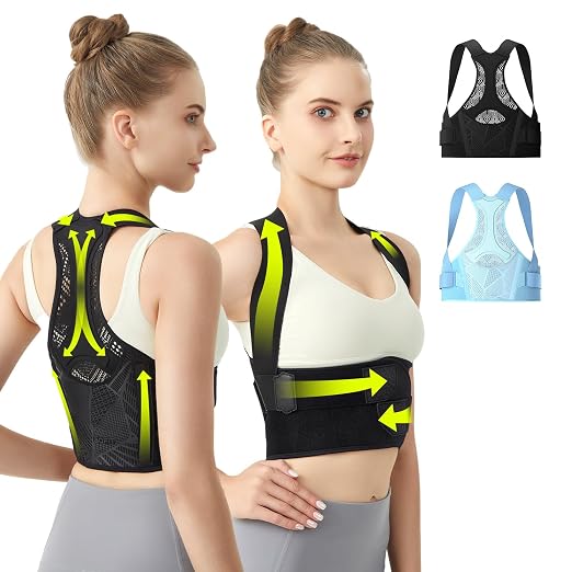 Posture Corrector for Women, Invisible Lightweight Back Brace XL | Back Brace for Pain Relief, Rounded Shoulders and Hunchback, Compact & Portable with Fashionable Design Back Support
