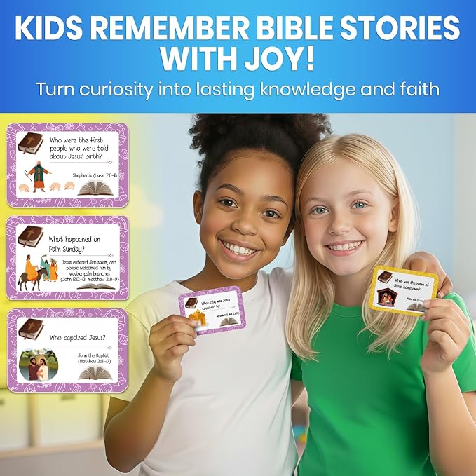 Quokka Trivia Game for Families - Fun Educational Trivia Cards | Bible Game with 300 Engaging Card Questions - Christian Kids Games for Sunday School and Homeschool to Learn About Scripture