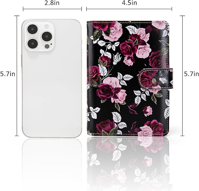Passport Holder for Travel Essentials, RFID Blocking Passport Wallet Cover with Magnetic Closure, Passport Book Holders for Women and Men (Rose)