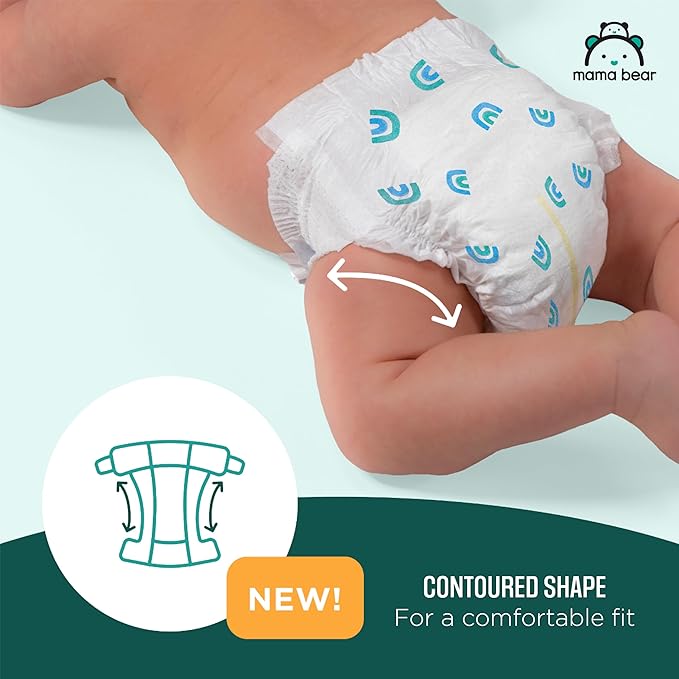 Amazon Brand - Mama Bear Gentle Touch Diapers, Size 1, 200 Count (4 packs of 50)