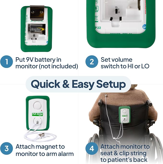 Basic Pull String Alarm for Fall Prevention and Anti-Wandering by Smart Caregiver - BPS-01