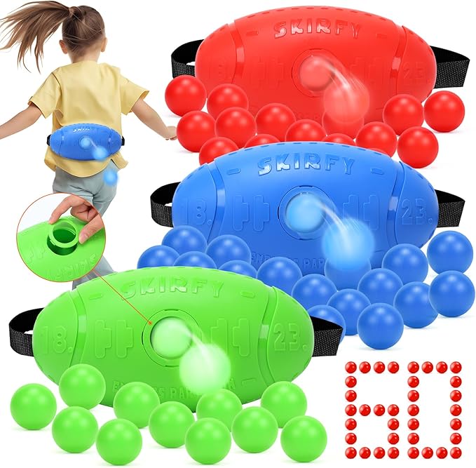 Skirfy Shaking Swing Balls Party Game,3 Pack Floor Game Party Favor Carnival Birthday Game for Kids Adult with 60 Balls, Outdoor Indoor Toys for Boys Girls, New Years Party Games Kids Toys