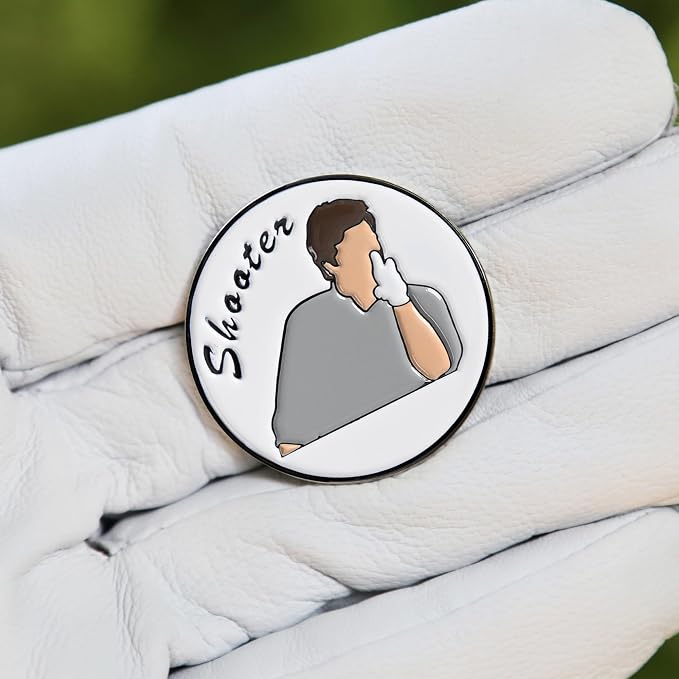 ZEETY Funny Golf Ball Marker with Magnetic Hat Clip – Golf Accessories for Men and Women, Great Golf Gift for Players with Attitude