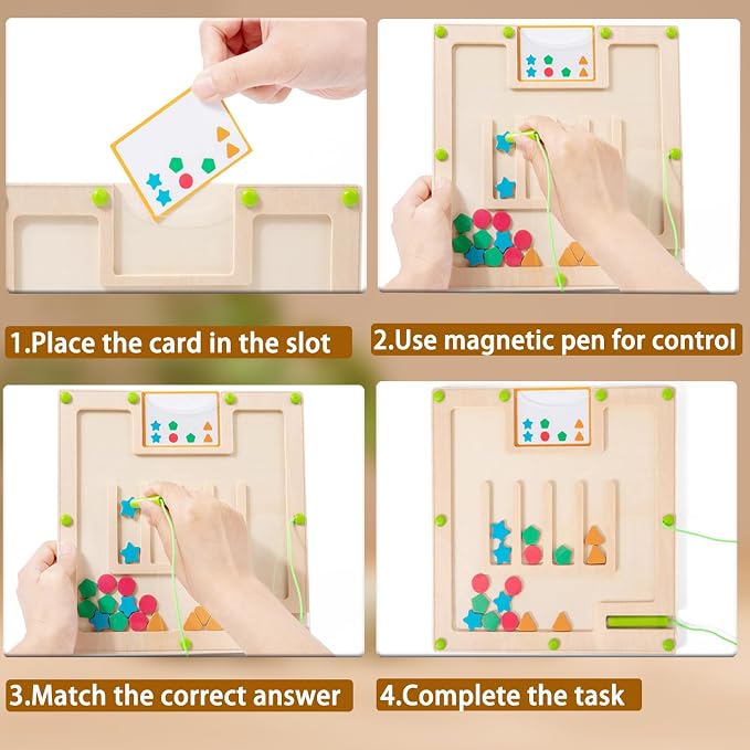 Sorting Board Matching Activity Memory Game for Dementia Activities for Seniors, Alzheimers Activities for Elderly with Dementia Products, Handheld Busy Boxes Gifts for Dementia Patients