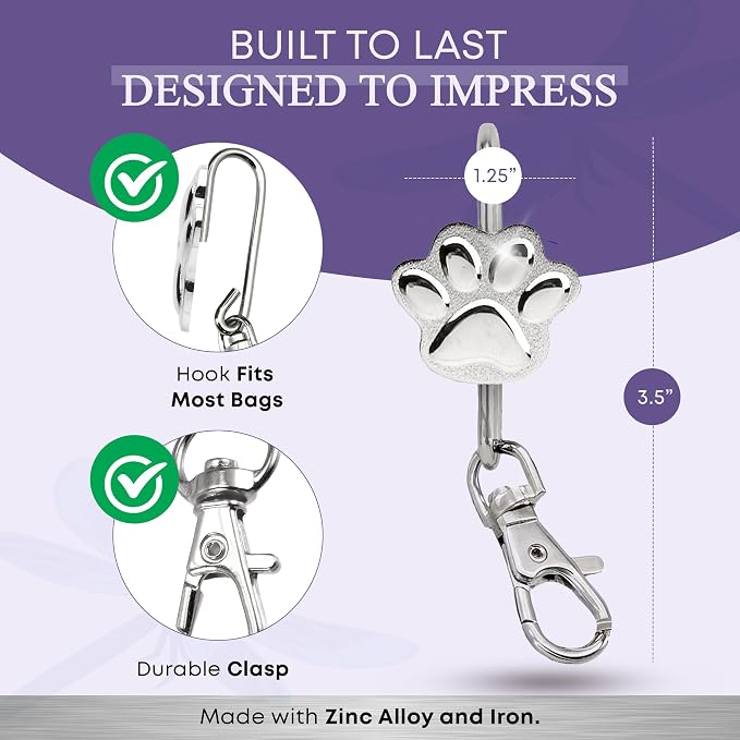 Women’s Bag Charm Key Finder, Car Keychain Hook, Cute Purse Organizer & Tote Bag Accessories, Gifts for Mom - Original