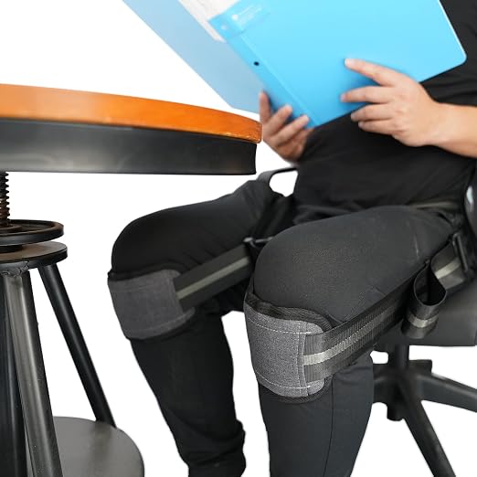 Melo Support belt for better back whole day Lower Back Support Belt -Posture Correcting Harness & Relieve Sciatica, Keeps Back Straight While Seated, Suitable in Office or At Home or Outdoors（Black）