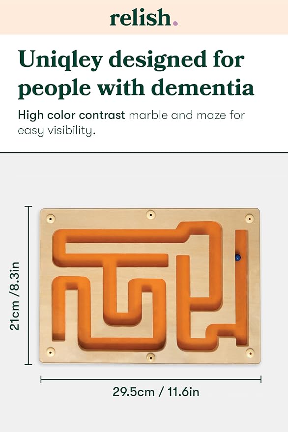 Relish - Marble Maze Track Game - Alzheimer's/Dementia Games & Activities for Elderly/Seniors, Improving Skills & Coordination