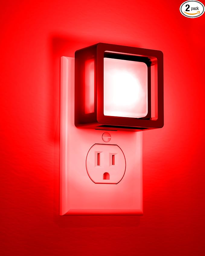 LED Night Light, Night Lights Plug Into Wall [2 Pack] with Dusk-to-Dawn Sensor, Dimmable Nightlights, Adjustable Brightness for Bathroom, Hallway,Toilet