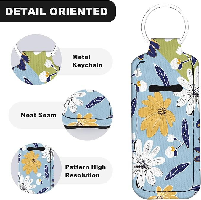 Chapstick Holder Keychain Lip Balm Holder with Clip
