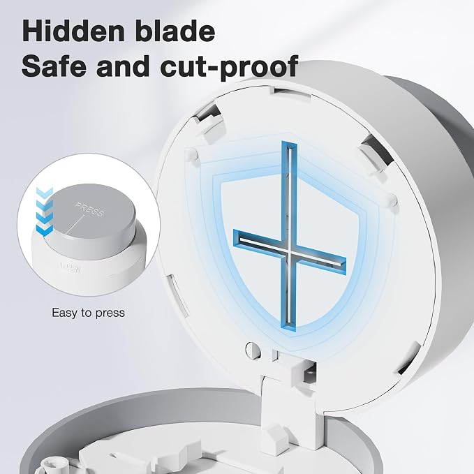 Sukuos Pill Cutter, Adjustable 1/4 and 1/2 Splitter for Cutting Multiple Pills, Press-to-Cut Small & Large Tablets with Pill Crusher and Storage Compartment &Sharp Stainless Blade, Gray