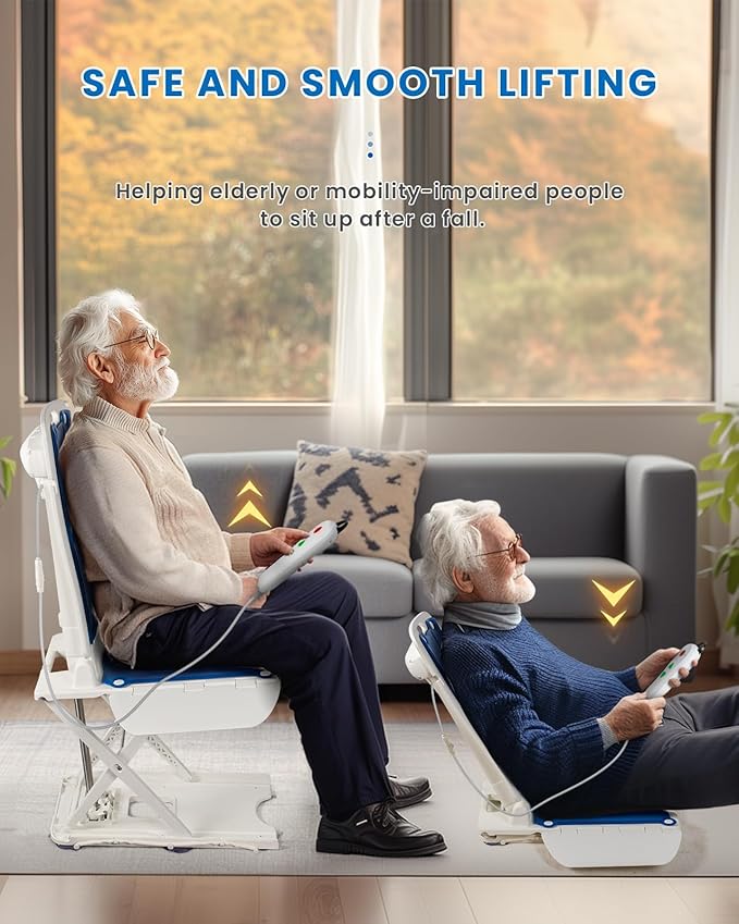 Flycity Electric Lift Chair, IP68 Waterproof Bath Lift Chair for Tub, Floor Chair Lift Assist Devices for Seniors & Disabled, Elderly Assistance Products, Raises Up to 20" | Support Up to 300 LBS