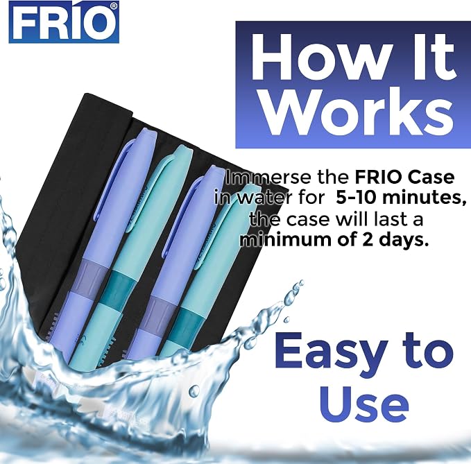 FRIO Cooling Wallet - Insulin & GLP-1 Cooler for 45+ Hours - Black - XL