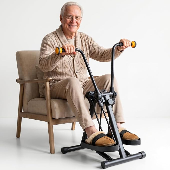 Arm and Leg Exercise Pedal Machine for Seniors, Seated Rehabilitation Bike for Physical Therapy, Elderly Stroke Recovery & Mobility Training Equipment