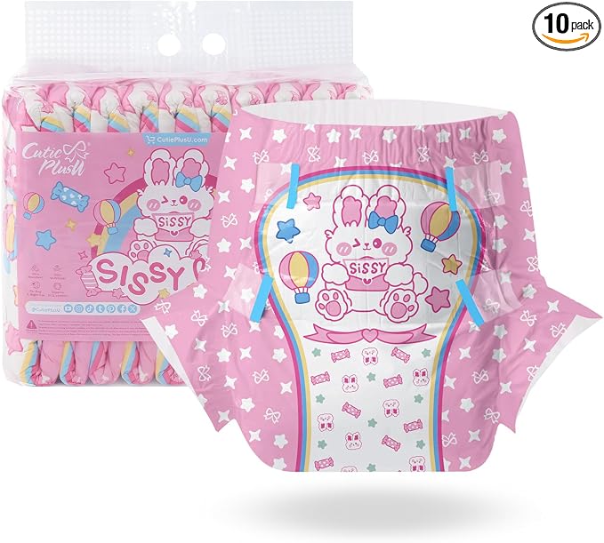 CutiePlusU Disposable Diapers 10 Pieces Protective Underwear Medium 28"-38"