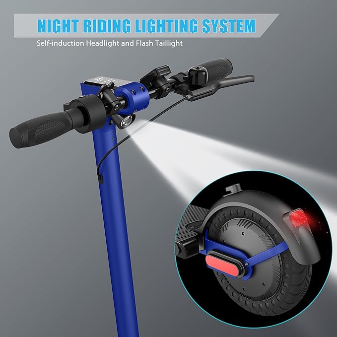Caroma Electric Scooter with Seat Option,500/350W Motor Up to 25/20 Miles Range & 25/20 MPH Speed,9" Tires,Adjustable Electric Scooter for Adults,Foldable Commuting