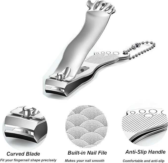Funny Nail Clippers Set - Gag Gifts for Men, White Elephant Gifts for Adults, Stocking Stuffers & Cool Gadgets for Dad Boyfriend Husband Friends