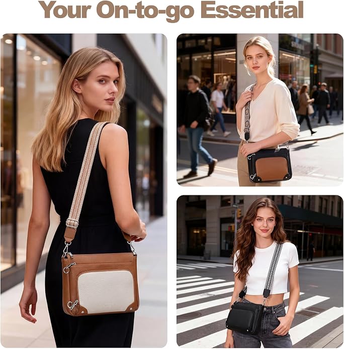 Anti-Theft Crossbody Purse for Women Travel Shoulder Bag