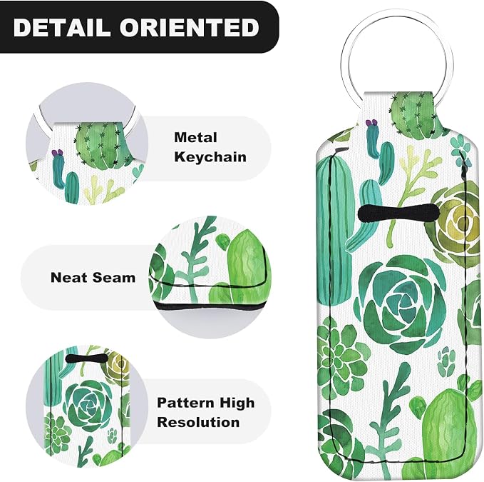 Chapstick Holder Keychain Lip Balm Holder with Clip