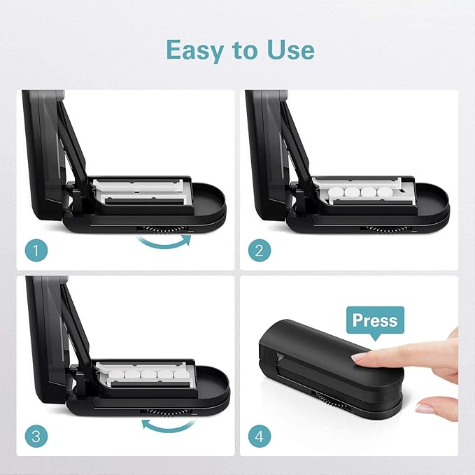 DEPAD Pill Cutter Splitter for Cutting Multiple Pills, Adjustable Pill Cutter Splitter for Small and Tiny Pills with Accurate Alignment, for Small or Large Tablets with Sharp Safe Blade