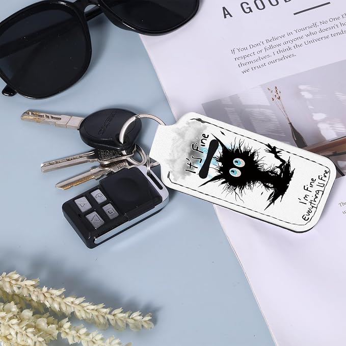 Cute Chapstick Holder Keychain,Lipstick Neoprene Clip-on Lip Balm Holder for Woman