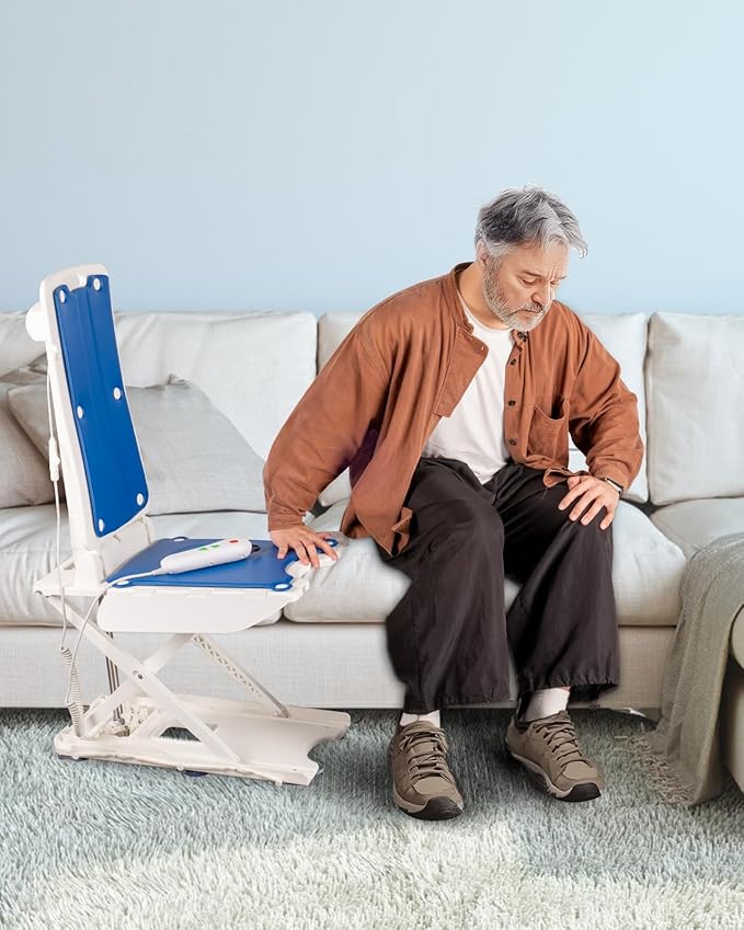 Flycity Electric Lift Chair, IP68 Waterproof Bath Lift Chair for Tub, Floor Chair Lift Assist Devices for Seniors & Disabled, Elderly Assistance Products, Raises Up to 20" | Support Up to 300 LBS