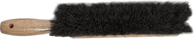Marshalltown Beaver Tail Brush, 13 1/2 Inch, Concrete, Assembled in the USA | Black Horsehair Bristles Staple-Set in Hardwood Block, Soft Hand Masonry Brush Finishes Concrete Curbs, 6517