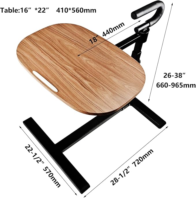 Auxiliary tray 360 ° rotating height adjustable rotating TV, computer desk, car five function auxiliary safety handle ( Black Roller Sliding 360° Sofa Rotating Table)