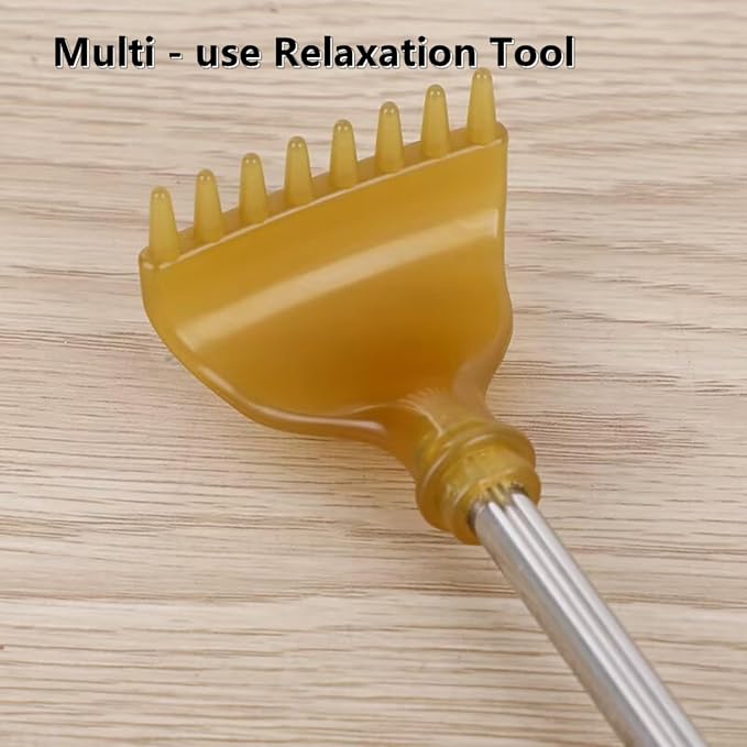 2 Pcs Telescoping Bamboo Backscratcher for Men & Women | Portable, Extendable Body Scratcher, Ideal for Home/Travel, Itch Relief