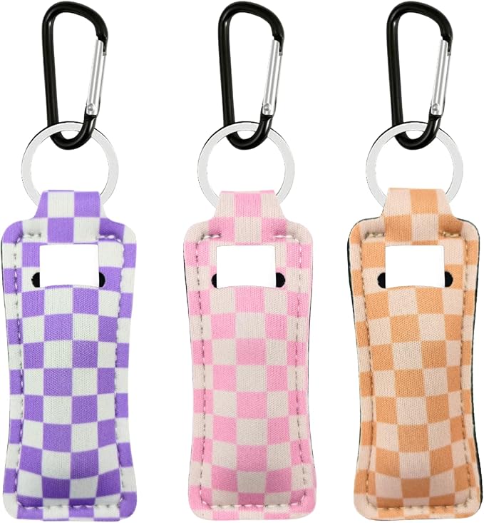 Chapstick Holder Key Chain Lipstick Holder Lip Balm Holder Keychain | Stocking Stuffers Gift, Compatible with Chapstick, Lip Balm and Lipstick, Bag Charm Accessories, Gifts for Women Friend