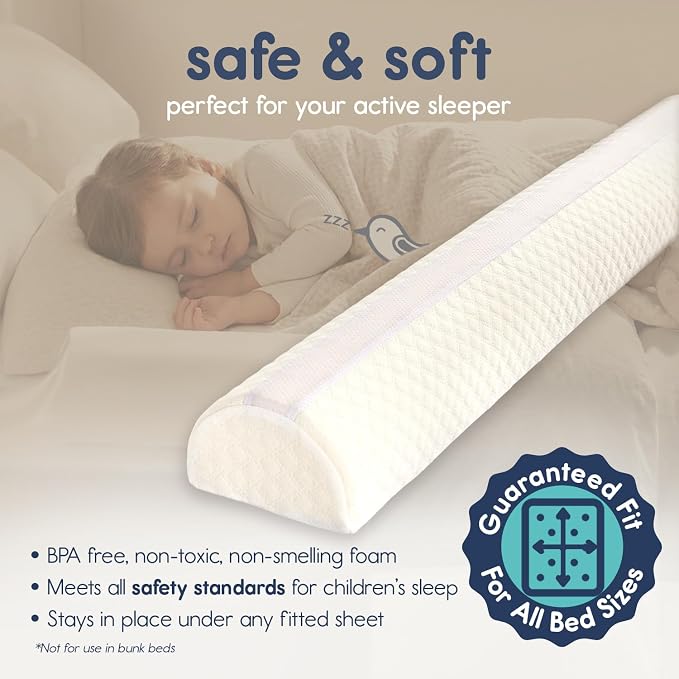 Hiccapop 1-Pack, Foam Bed Bumper for Toddlers, Foam Bed Rail for Toddlers